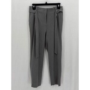 Ann Taylor‎ LOFT Pants Womens Small Gray Paperbag Waist Tapered Ankle Office NWT